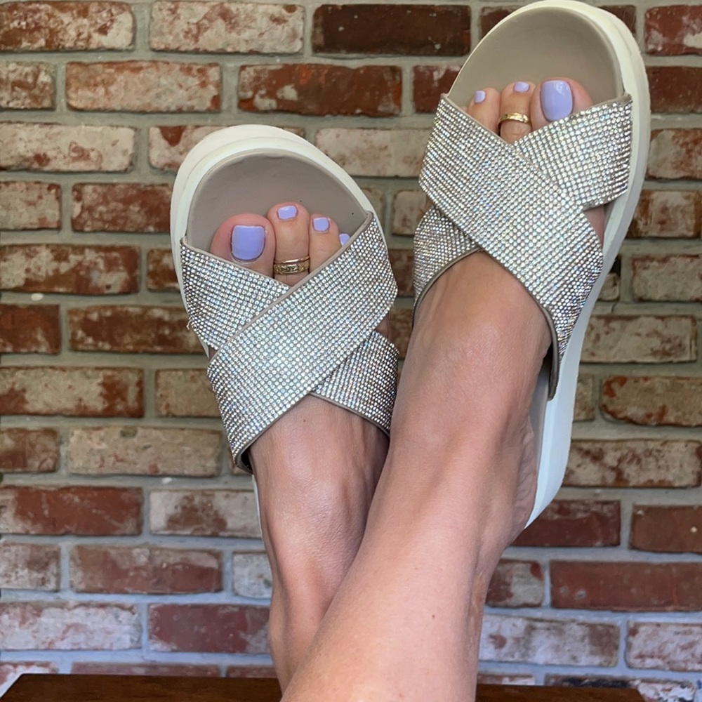 Guess Rhinestone Sandals